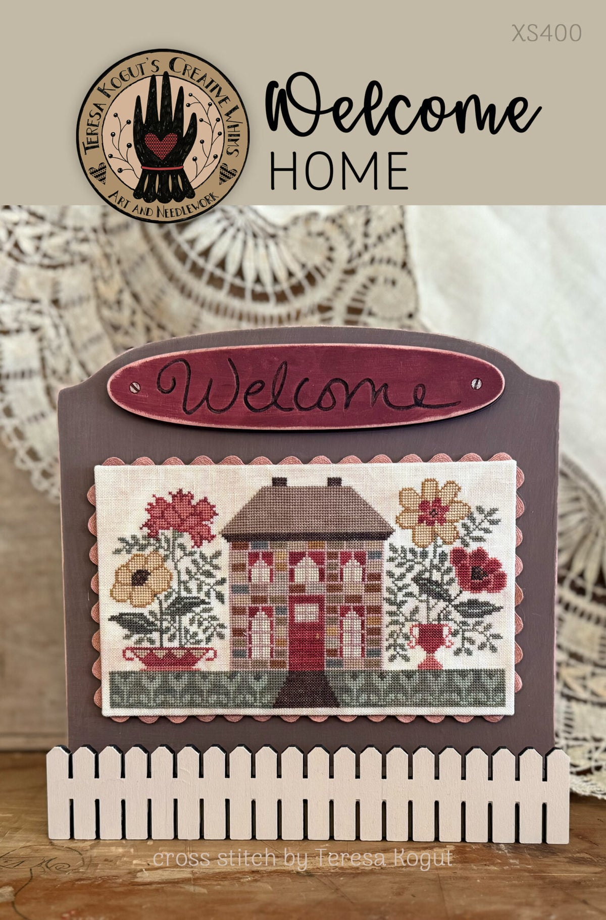 Welcome Home Cross Stitch by Teresa Kogut - Paper Pattern