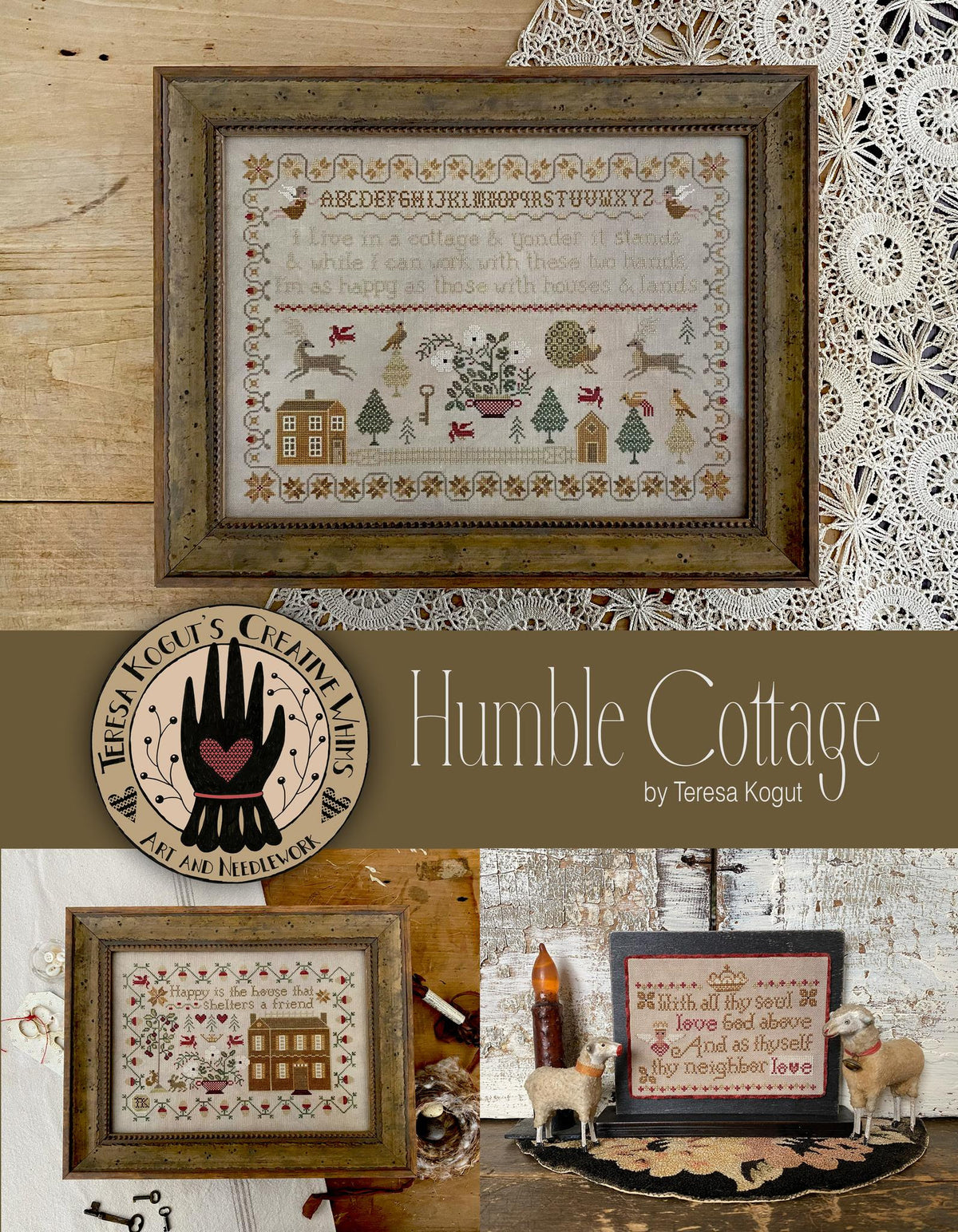 Humble Cottage Cross Stitch by Teresa Kogut - Paper Pattern