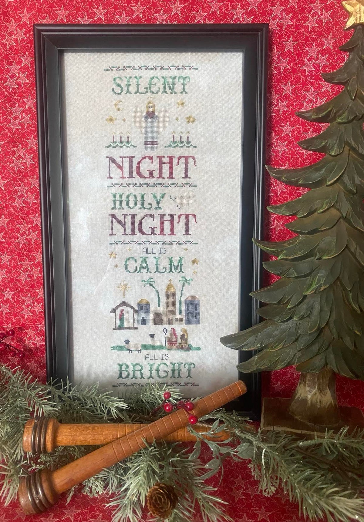 Pre-Order - Songs of Praise: Silent Night Cross Stitch by Cricklewood Crossing - Paper Pattern