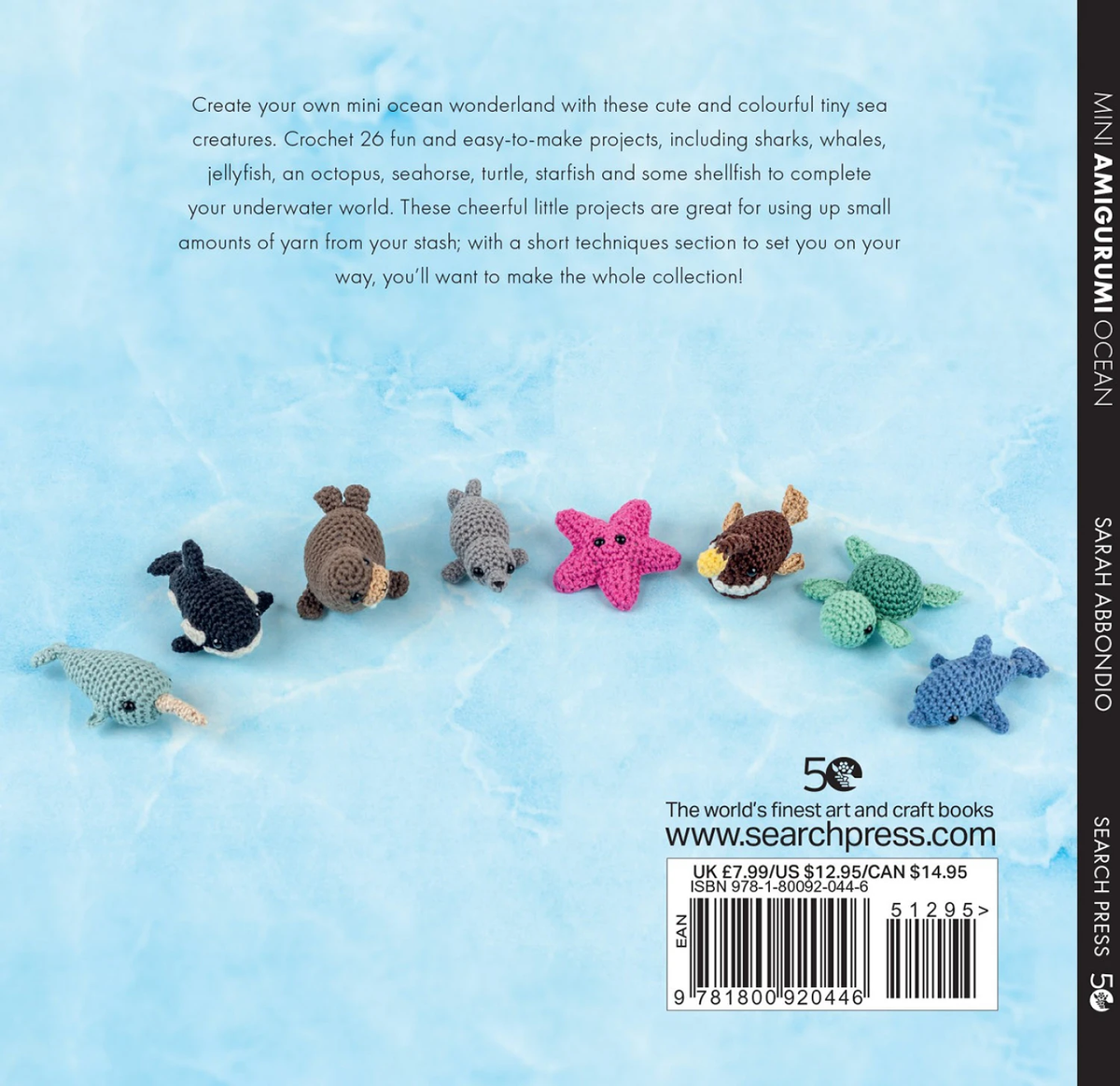 Mini Amigurumi Ocean Crochet Book by Sarah Abbondio - Paper Pattern