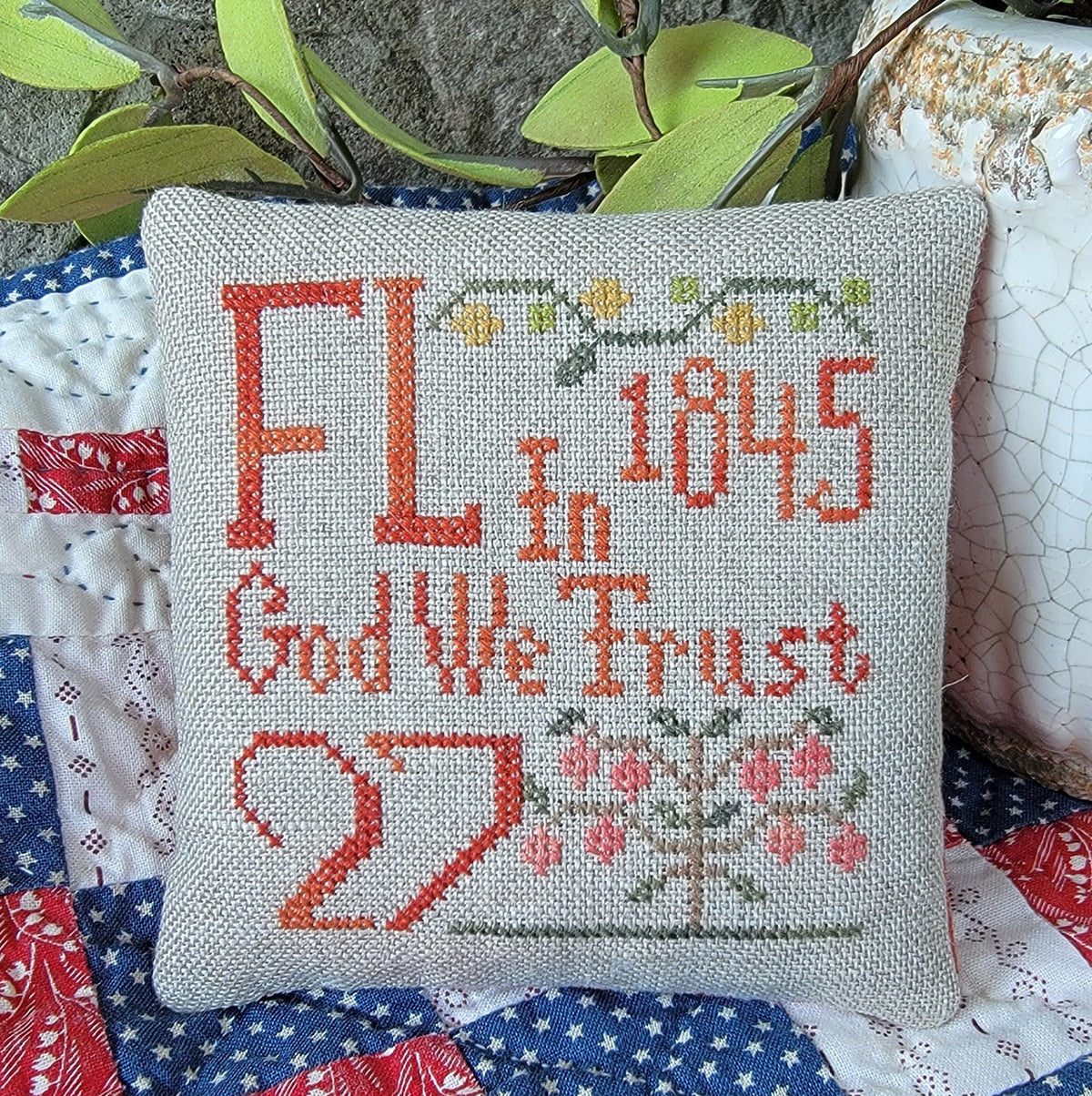 Statehood Splendor Series #37 Florida cross stitch by Thread Milk Designs - Paper Pattern