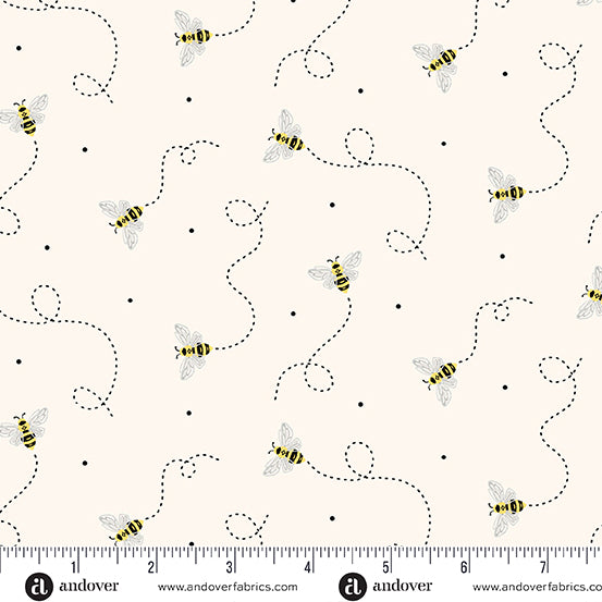 Strawberry Honey | A-1157-L | Flying Bees - White