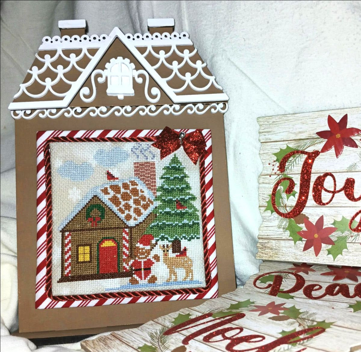 Pre-Order - All Seasons: Christmas Gingerbread House Cross Stitch by Sister Lou Stitches - Paper Pattern