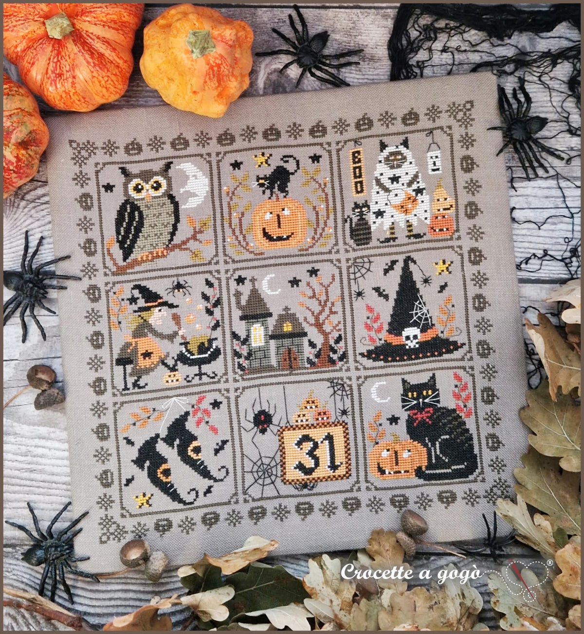 Spooky Diary Cross Stitch by Crocette A Gogò - Paper Pattern