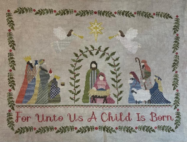 Pre-Order - A Child is Born Cross Stitch by Under The Garden Moon - Paper Pattern