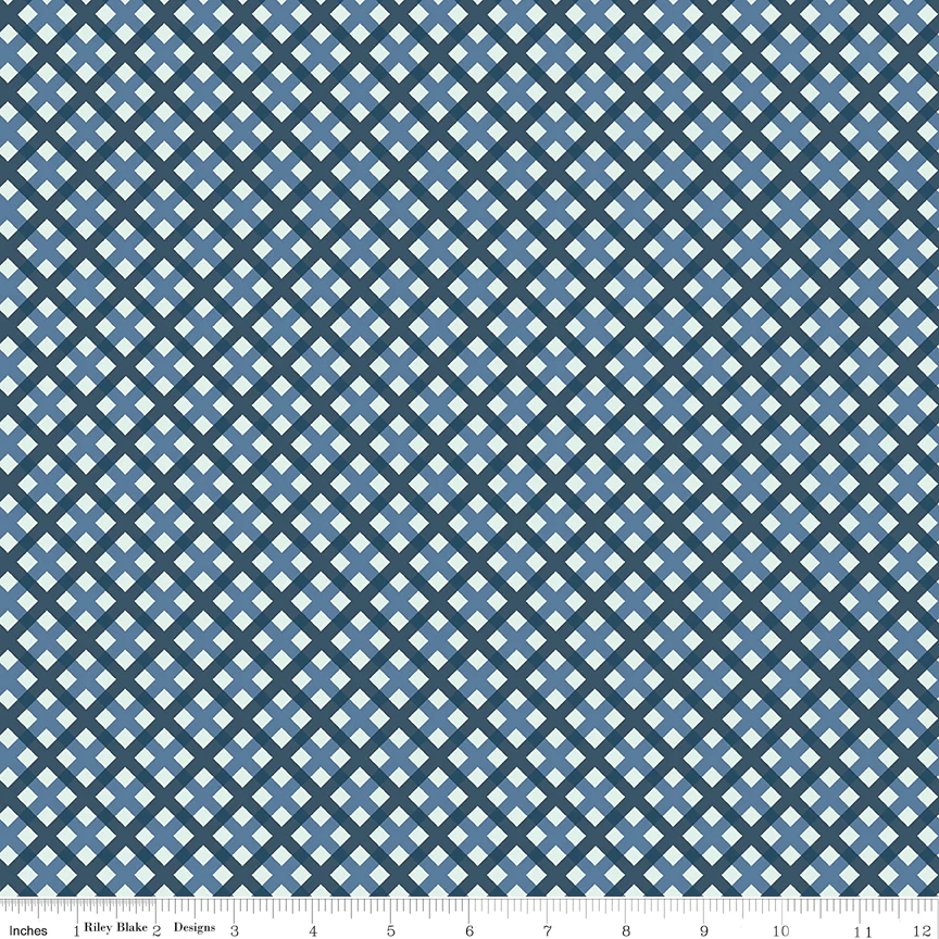 Sweet Freedom | C14417 | Gingham Picnic - Blue