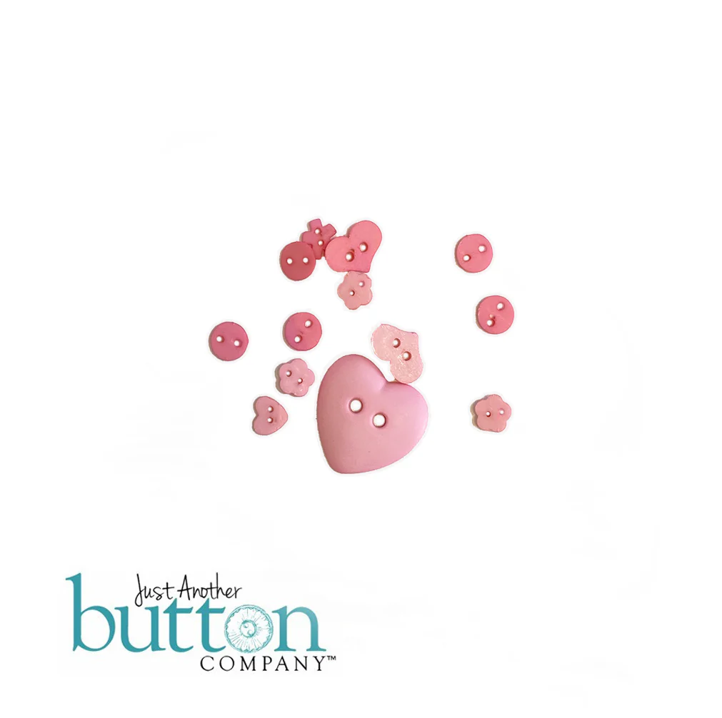 Red Velvet Romance Button Pack by Just Another Button Company