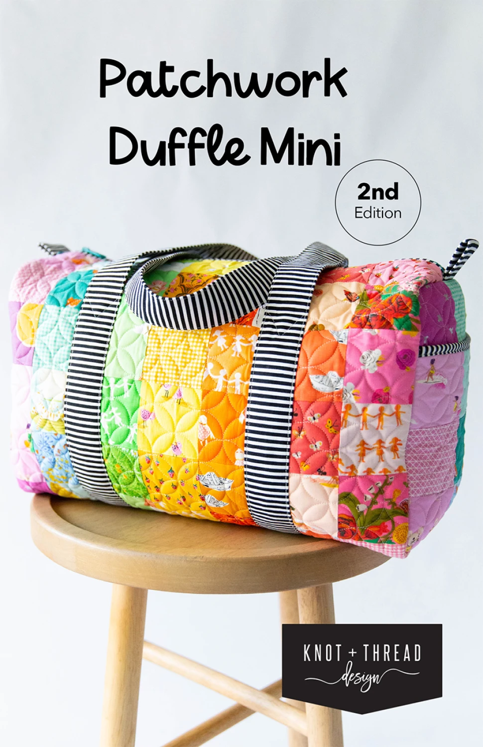 Patchwork Duffle Mini Quilt Pattern by Knot + Thread Designs - Paper Pattern