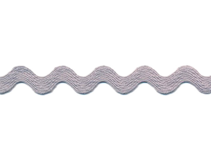 Medium Ric Rac, 1/2 inch - Light Grey