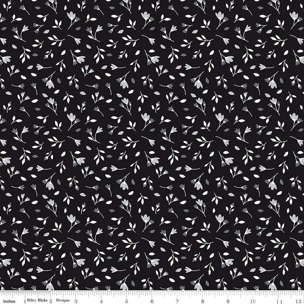 Black Tie | C13753 | Blossoms - Black