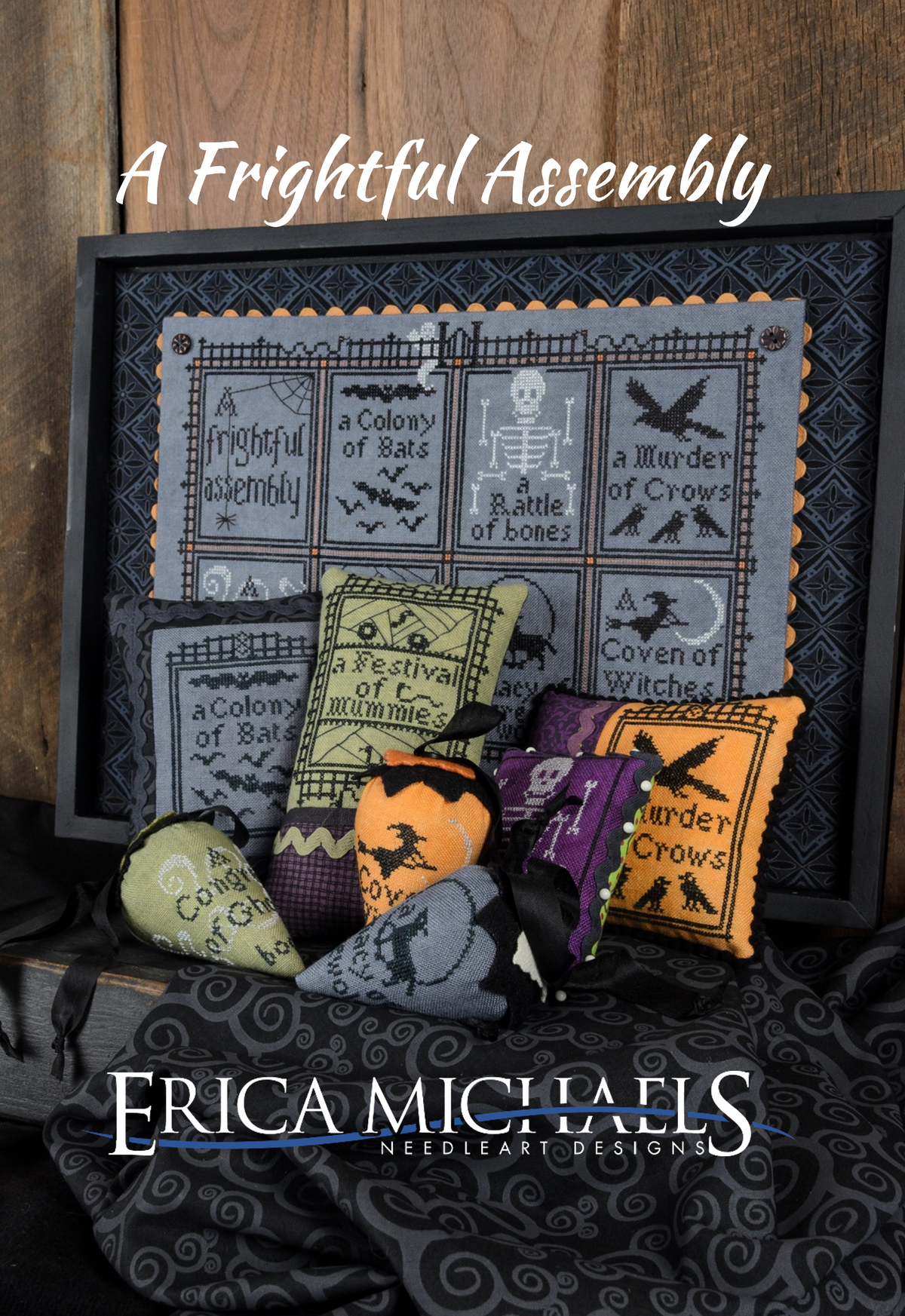 A Frightful Assembly Cross Stitch by Erica Michaels - Paper Pattern
