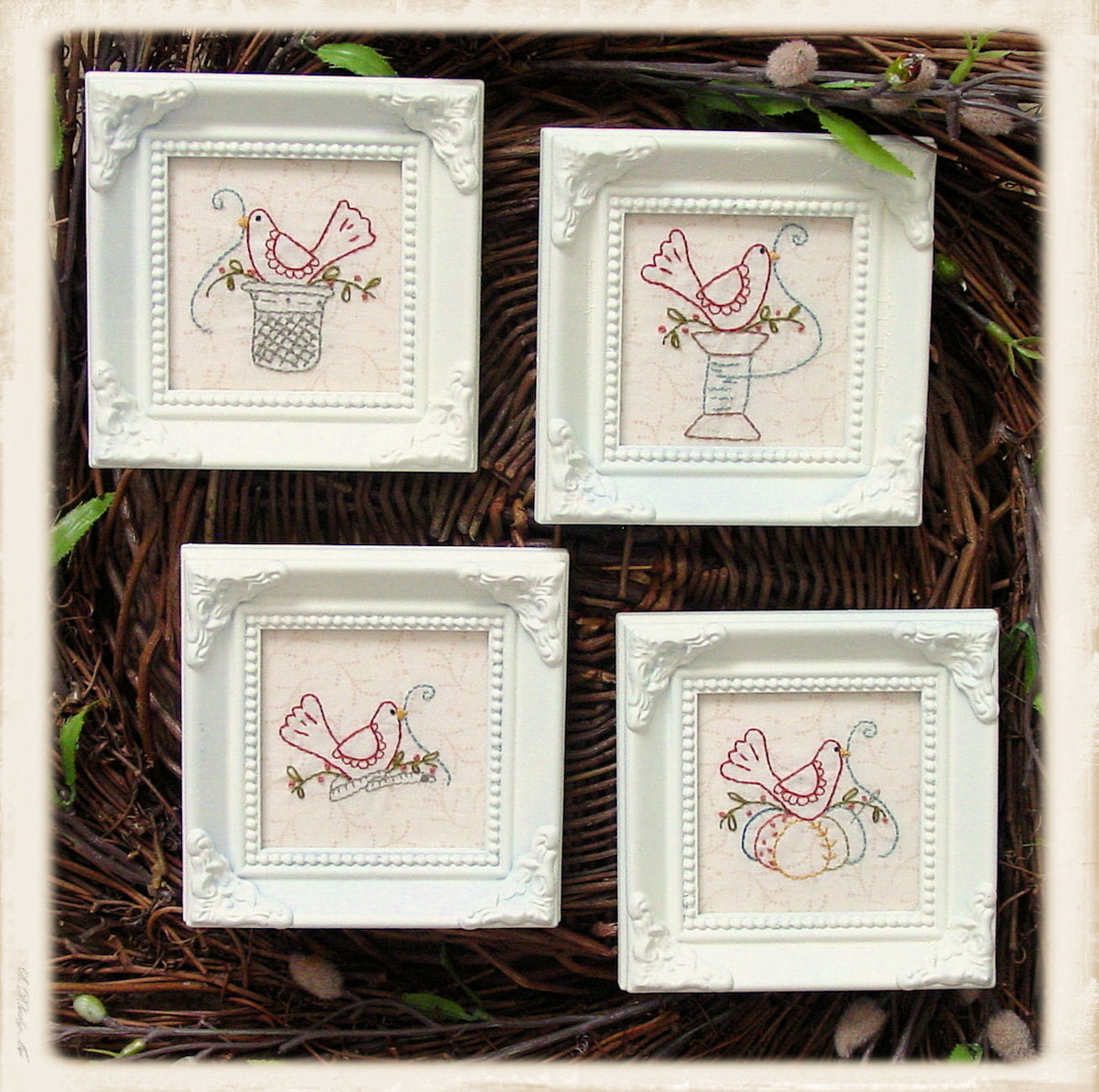 Little Red Bird Embroidery by Plumcute Designs - Paper Pattern