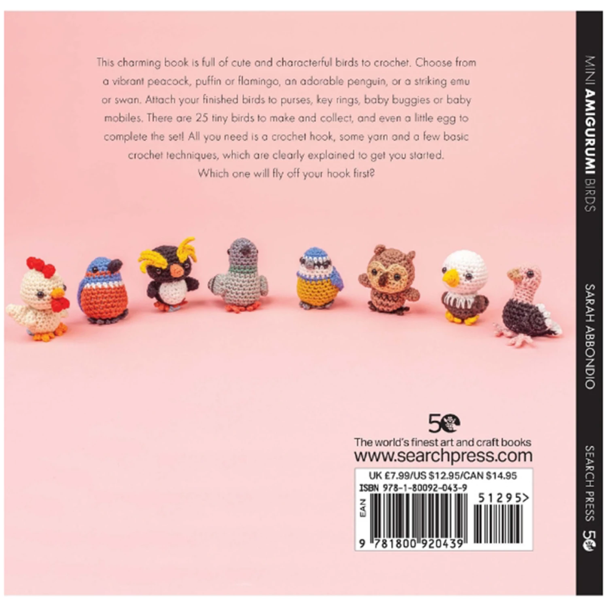 Mini Amigurumi Birds Crochet Book by Sarah Abbondio - Paper Pattern