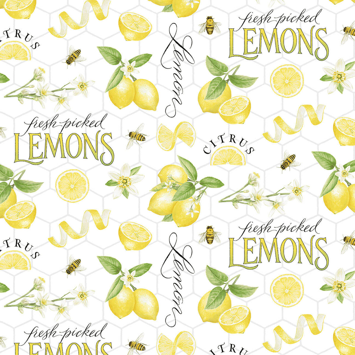 Fresh Picked Lemons | 589-30 | Yellow