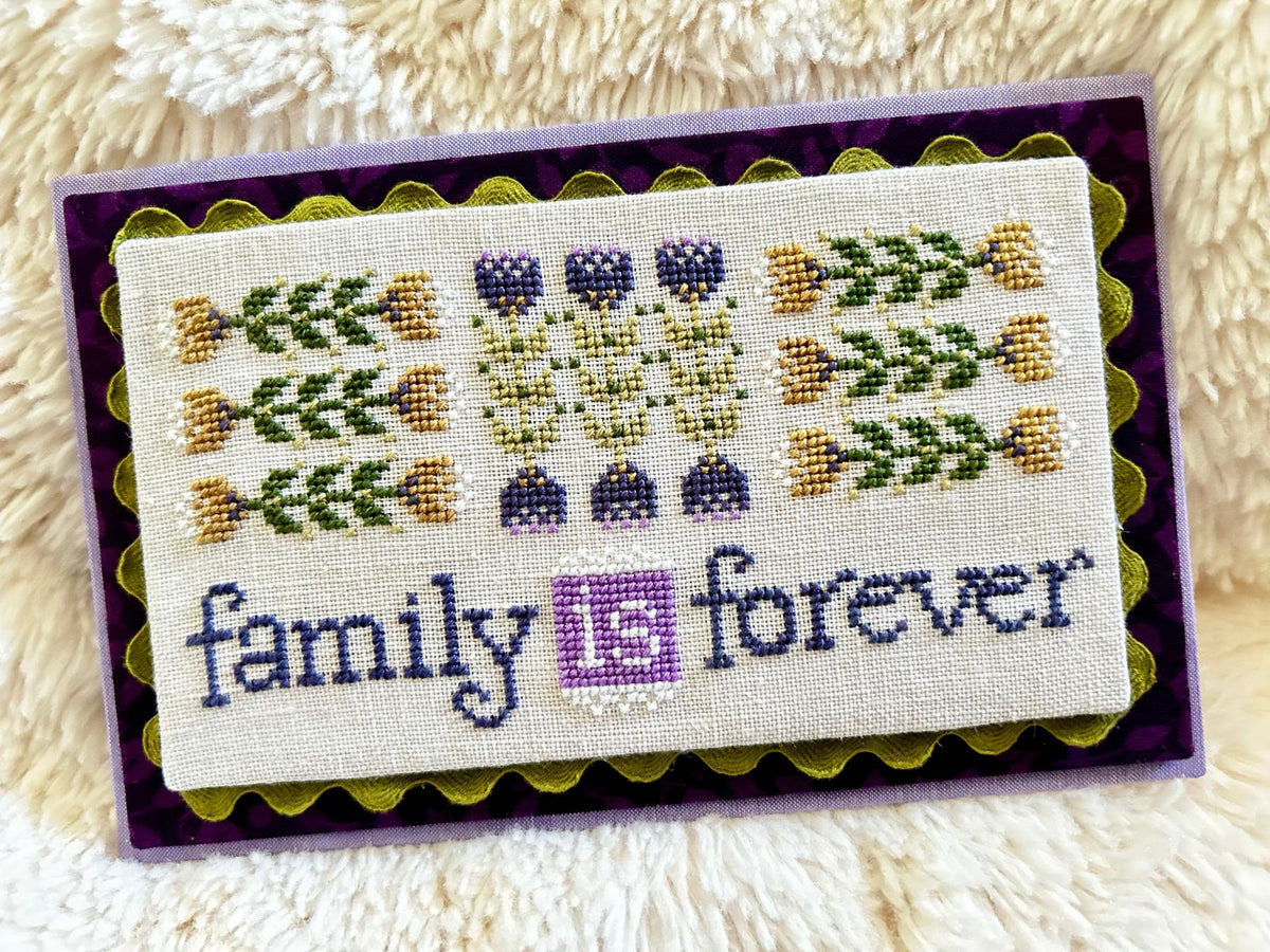 Family is Forever Cross Stitch by Sweet Wing Studio - Paper Pattern