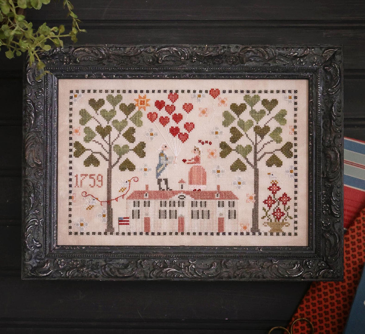 George Loves Martha Cross Stitch by Plum Street Samplers - Paper Pattern