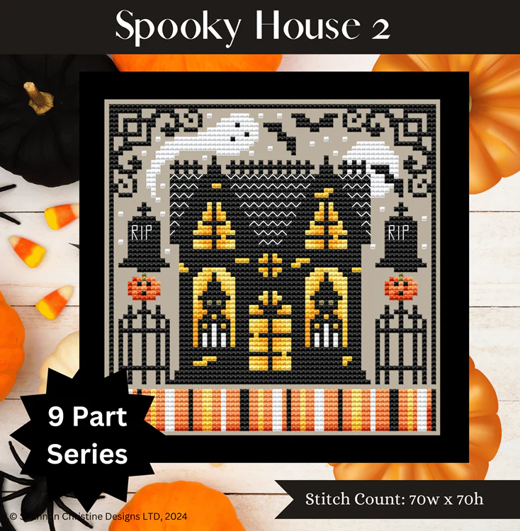 Pre-Order - Spooky House 2 Cross Stitch by Shannon Christine - Paper Pattern