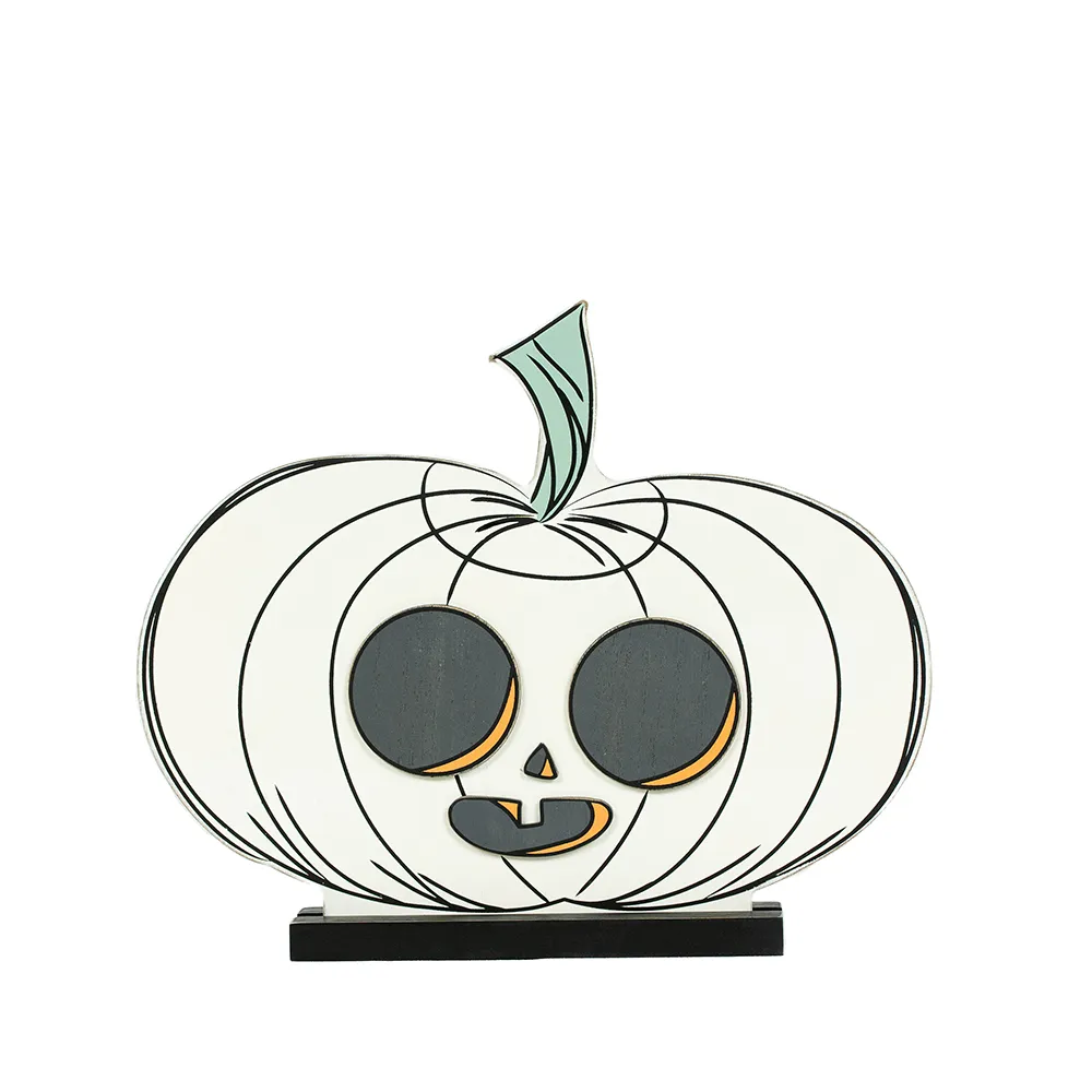 Pumpkin | Sweet &amp; Spooky Collection | 12x10x2 reversible chunky wood shape | 55321