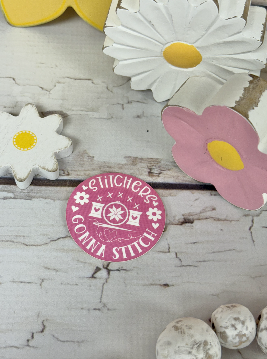 Stitchers Gonna Stitch Sticker -  by Lindsey Weight of Primrose Cottage