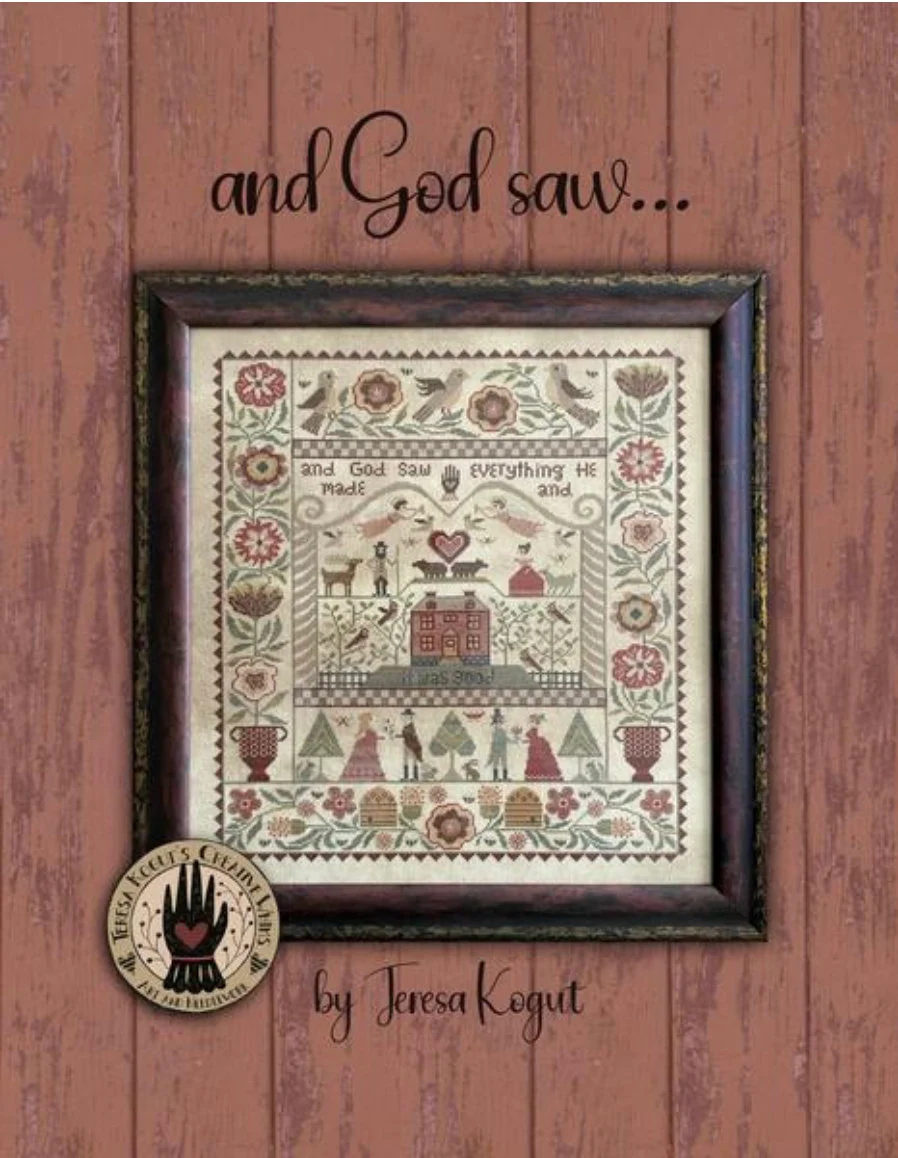 And God Saw Cross Stitch by Teresa Kogut - Paper Pattern