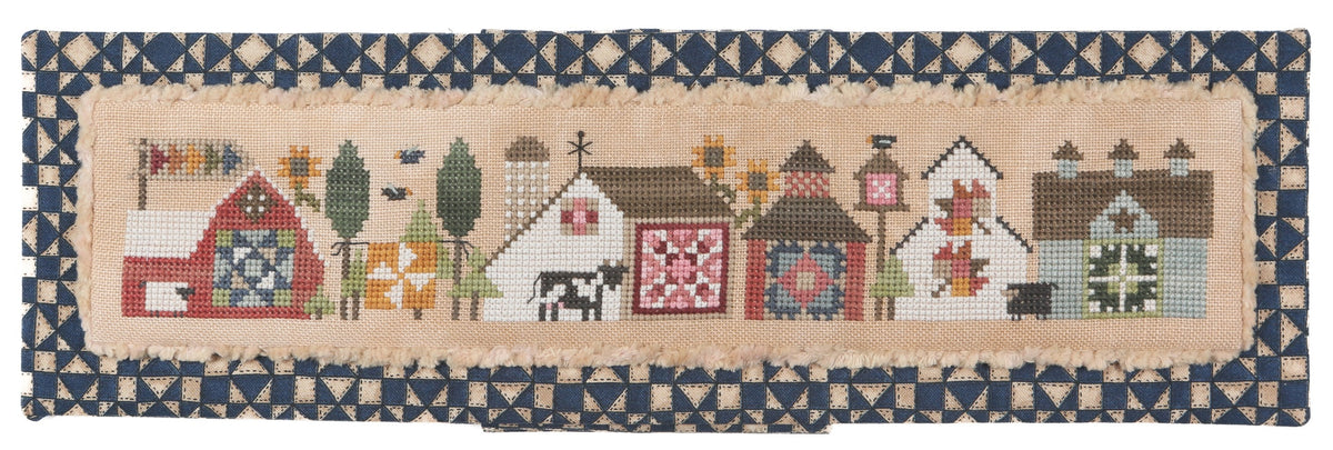 Quilted Tiny Town Cross Stitch by Heart in Hand Needleart - Paper Pattern