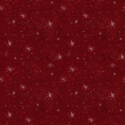 Gingerbread Christmas | Y4125-83 | Christmas Stars - Dark Red