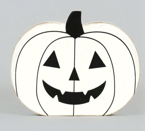 Pumpkin | Spooky Harvest Collection | 6x5x1 chunky wood shape