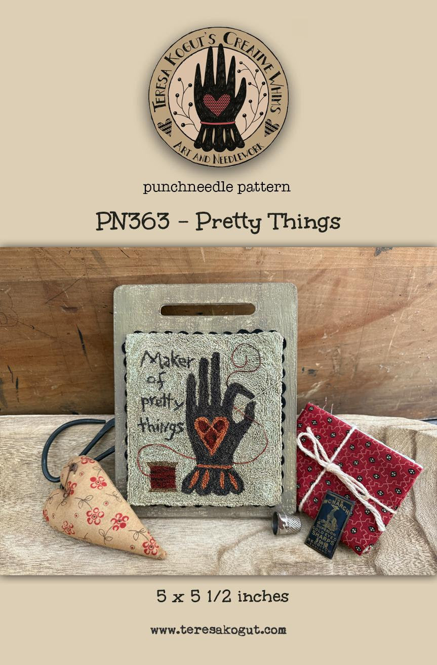 Pre-Order - Pretty Things Punch Needle by Teresa Kogut - Paper Pattern