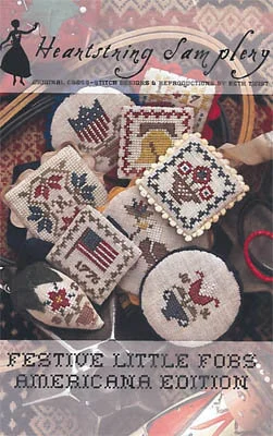 Festive Little Fobs: American Edition by Heartstring Samplery - Paper Pattern