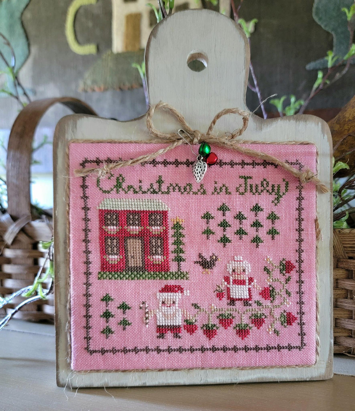 Christmas in July Cross Stitch by Thread Milk Designs - Paper Pattern