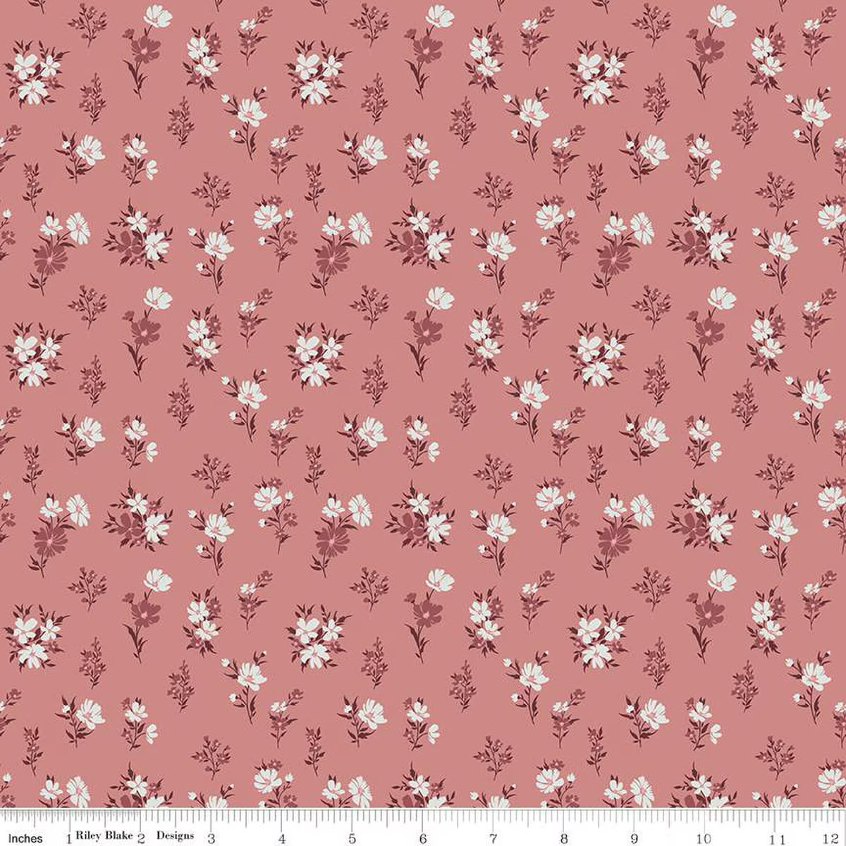 A Walk on the Prairie | C15232 | Floral- Dusty Rose