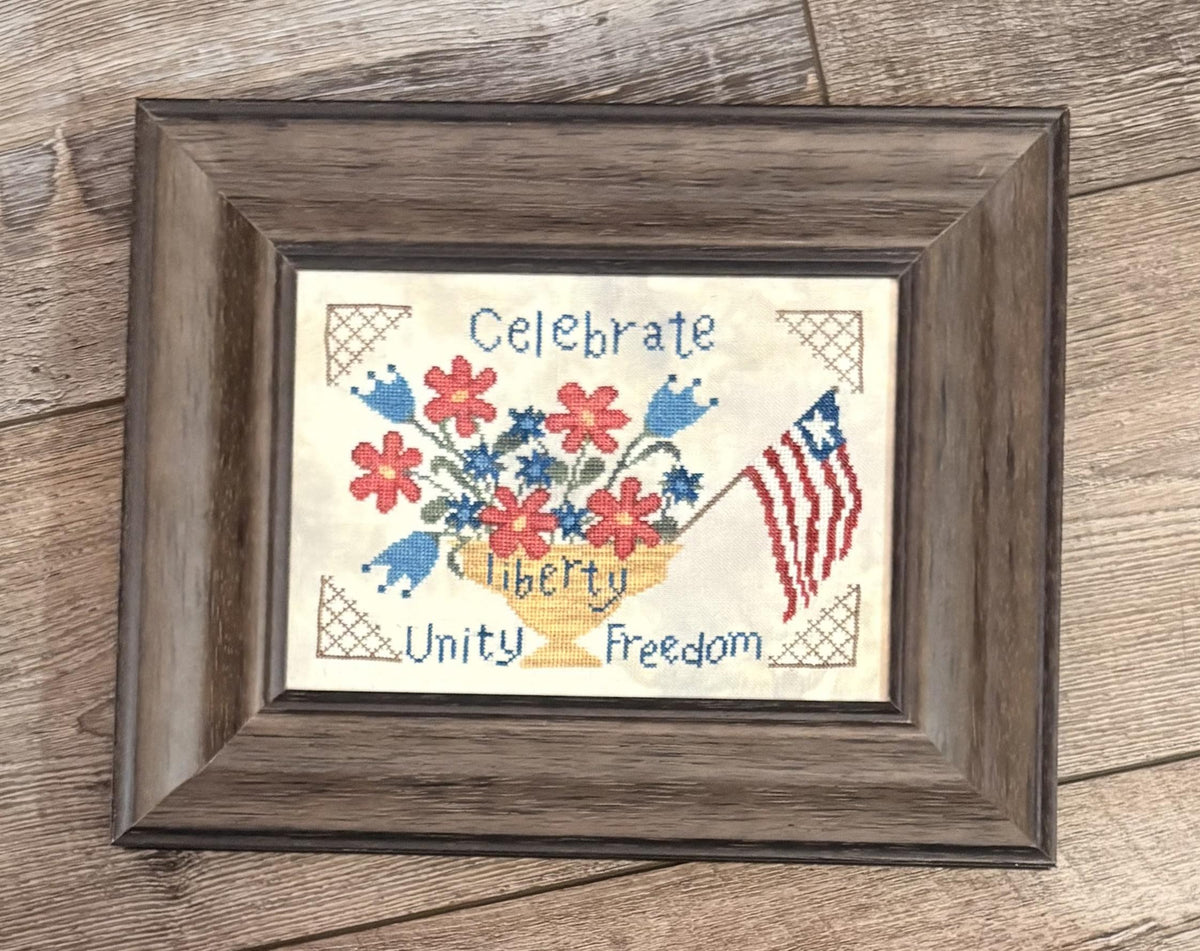 PRE-ORDER - Celebrate Freedom Cross Stitch by From the Heart Needleart - Paper Pattern