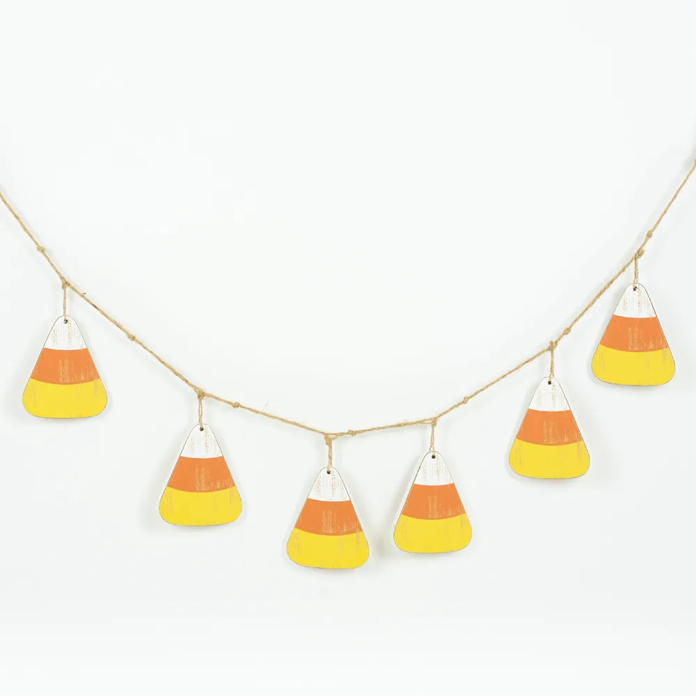 Candy Corn Swag | The Adams Family Collection | 46x7x.5 wood swag | 50400