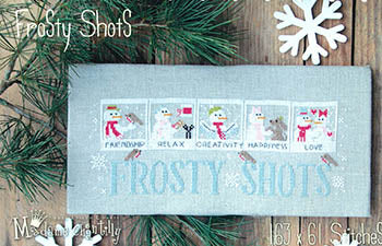 Frosty Shots Cross Stitch by Madame Chantilly - Paper Pattern