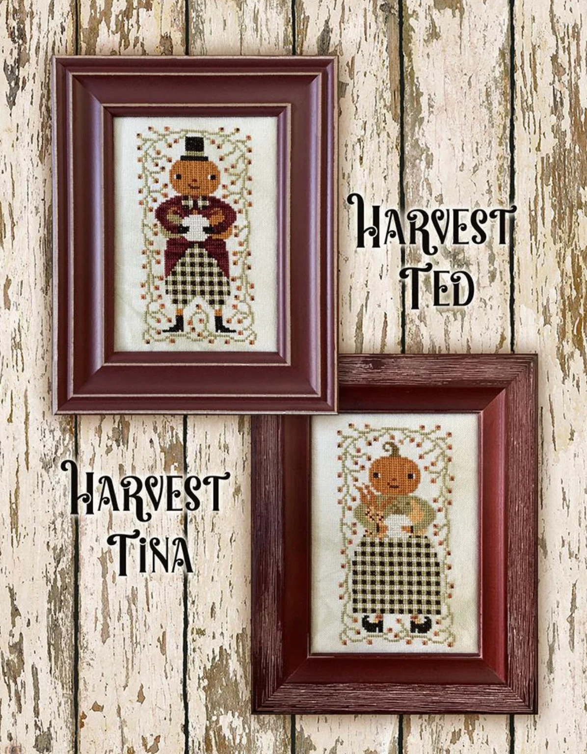 Hello Autumn Book - 8 Designs - Cross Stitch by Teresa Kogut - Paper Pattern