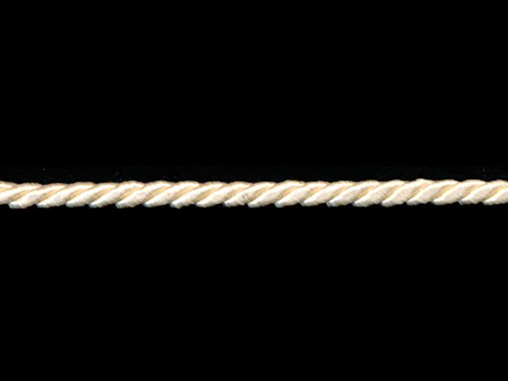 3 Ply Twist Cord, 1/8 inch - Ivory