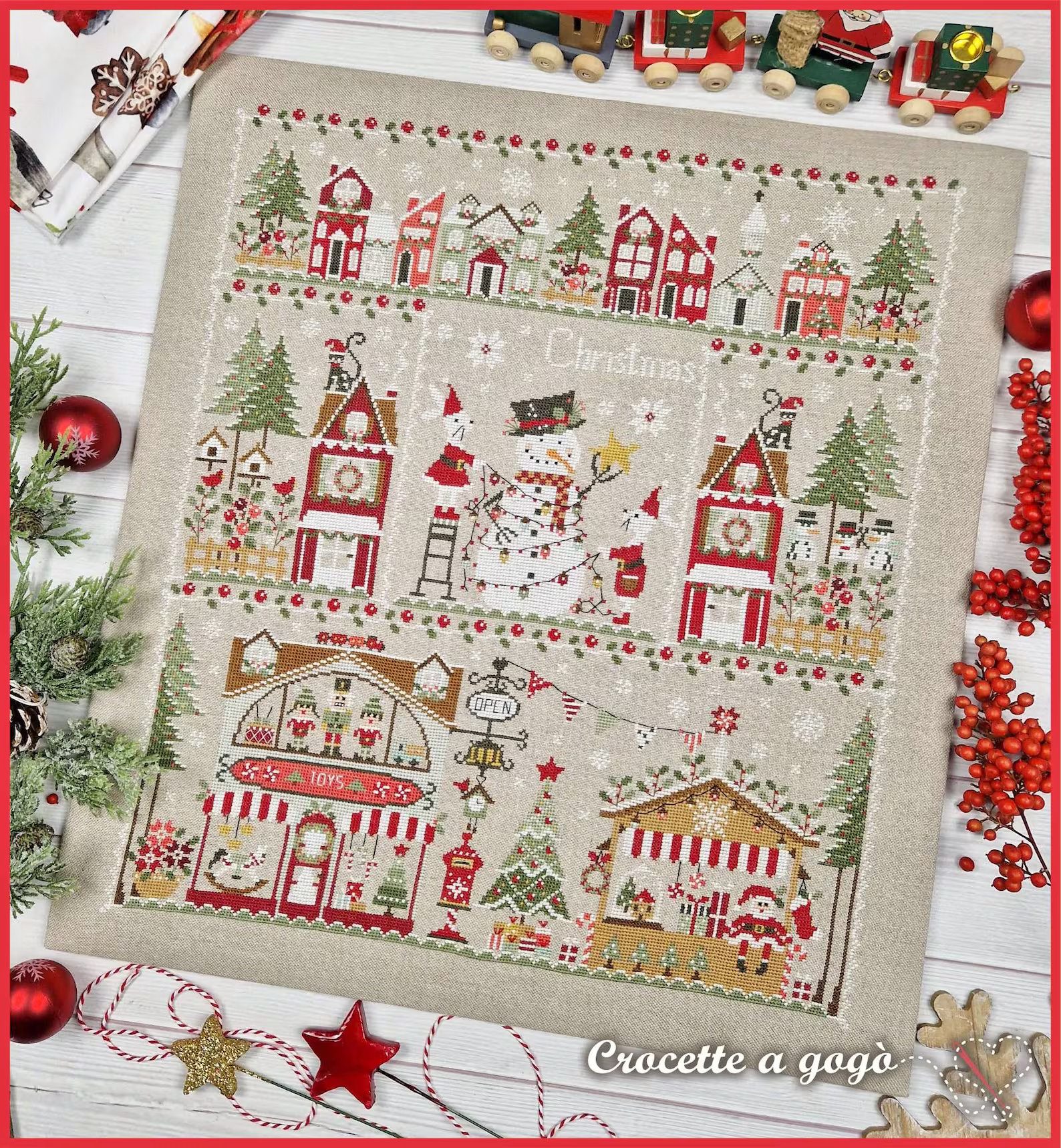 Christmas in the City Cross Stitch by Crocette A Gogò - Paper Pattern ...