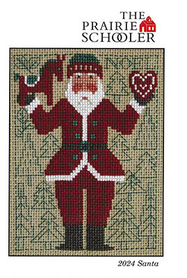 2024 Santa Cross Stitch by The Prairie Schooler - Paper Pattern