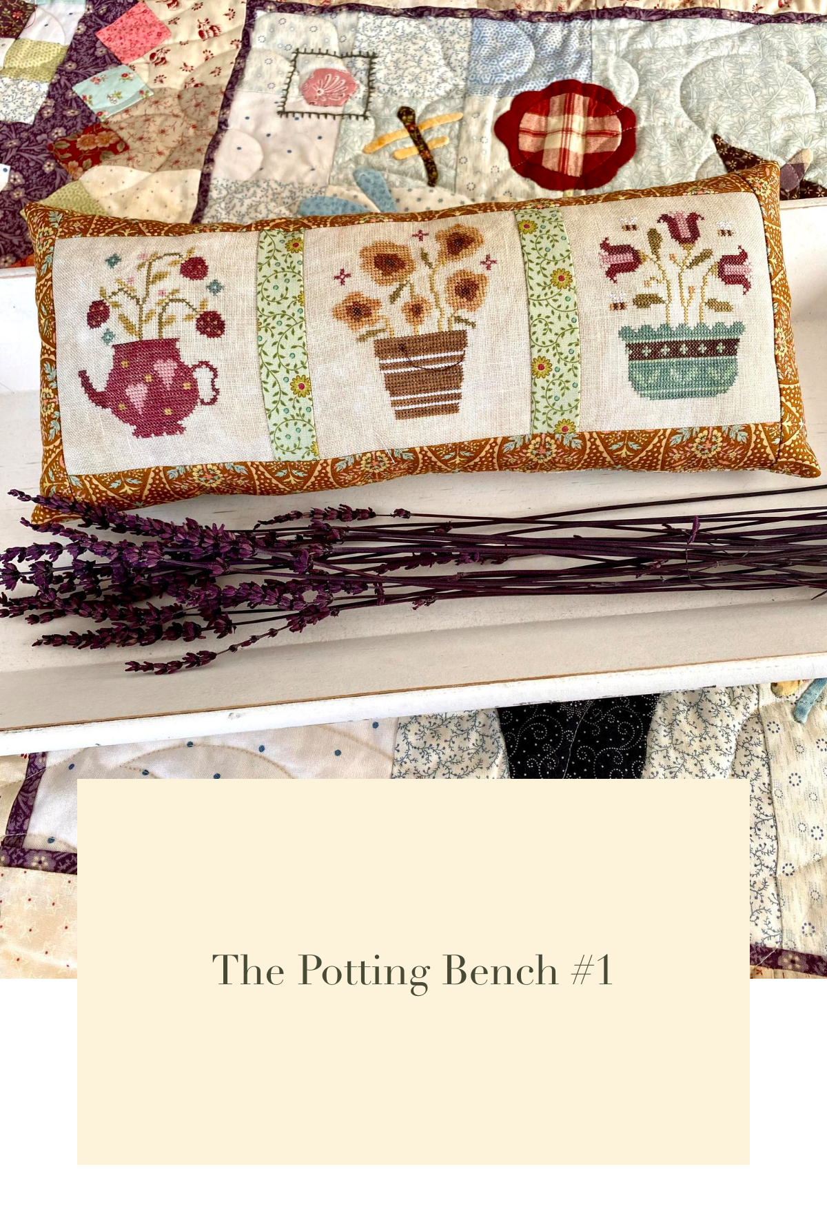 Pre-Order - The Potting Bench #1 Cross Stitch by Blueberry Ridge Design - Paper Pattern