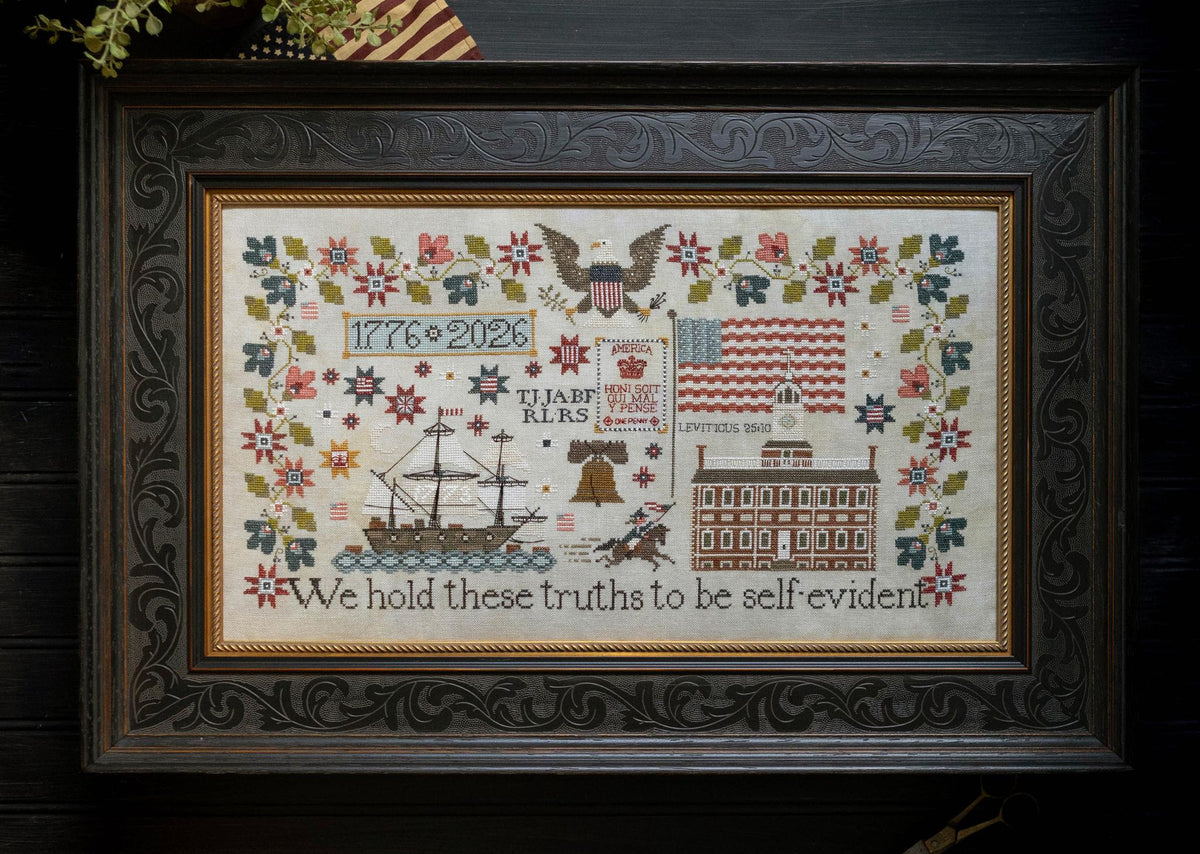 America 250 Cross Stitch by Plum Street Samplers - Paper Pattern