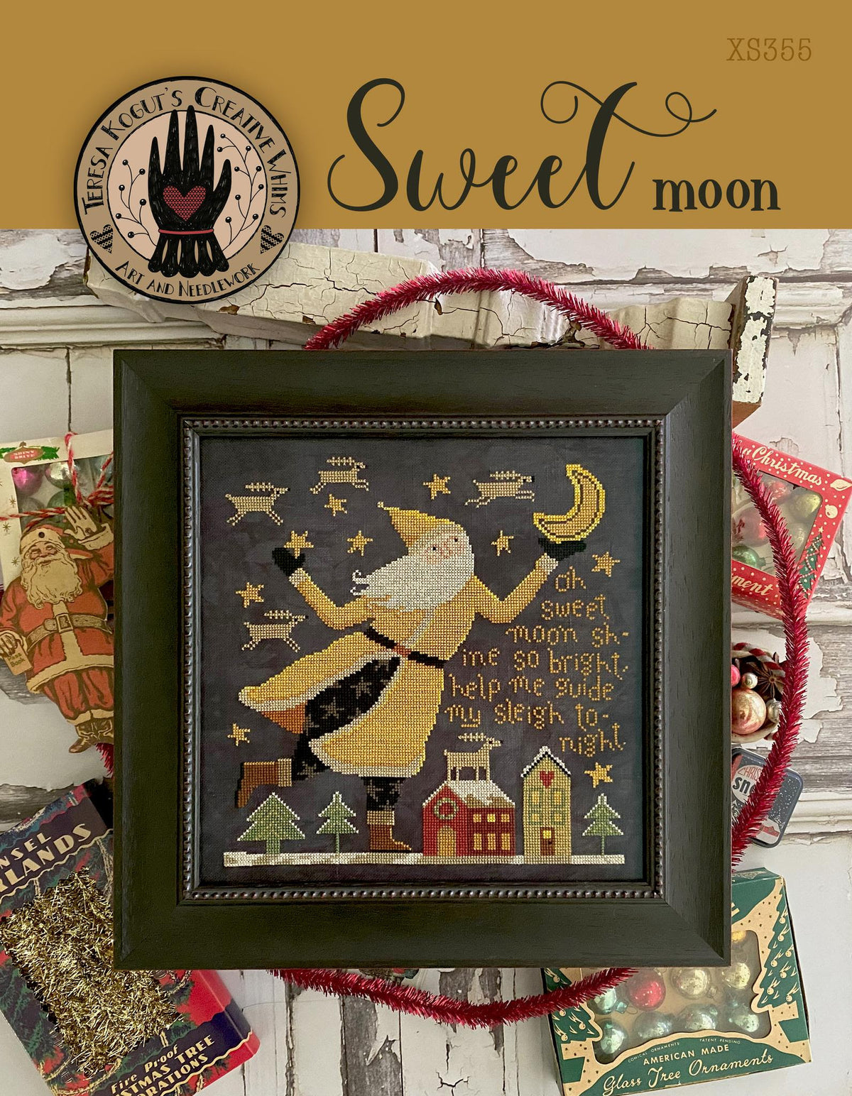 Sweet Moon Cross Stitch by Teresa Kogut - Paper Pattern