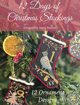 12 Days Of Christmas Stockings by Annie Beez Folk Art - PAPER Pattern