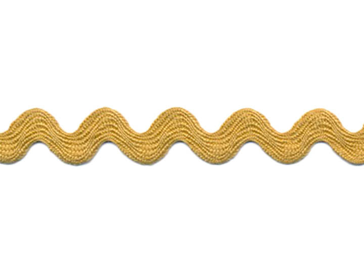 Free Gold Ric Rac Medium Ric Rac, 1/2 inch - Antique Gold - Primrose Cottage