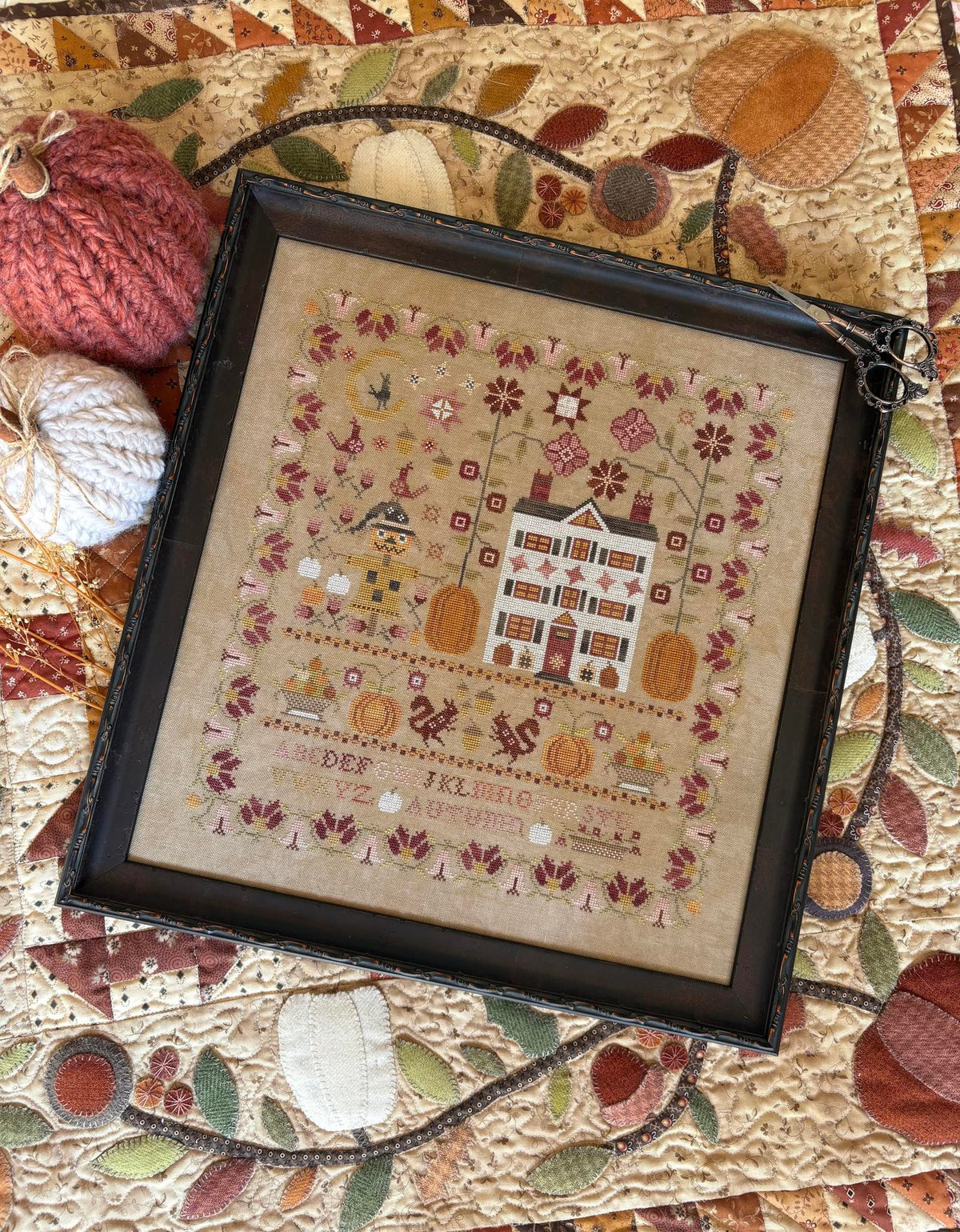 Enchanted Autumn Sampler Cross Stitch by Pansy Patch Quilts and Stitchery