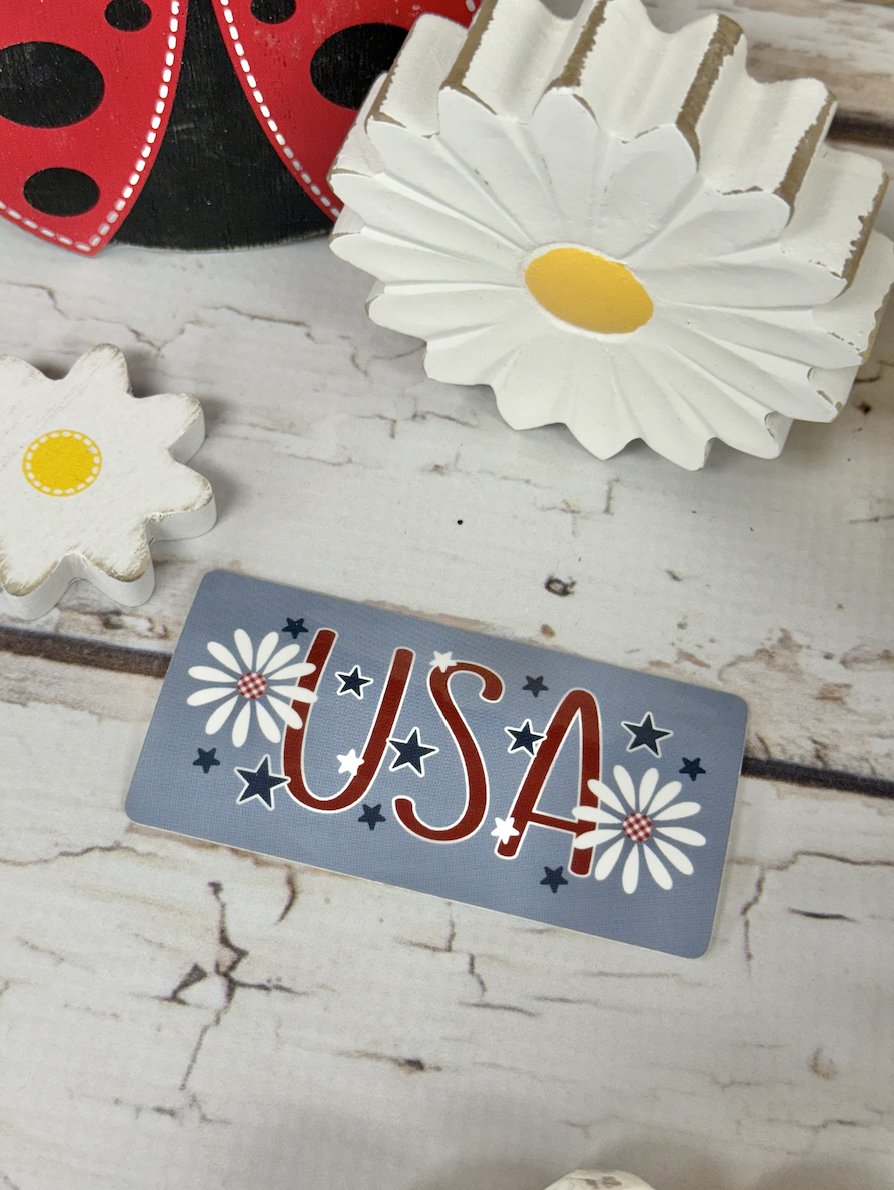 USA Sticker -  by Lindsey Weight of Primrose Cottage