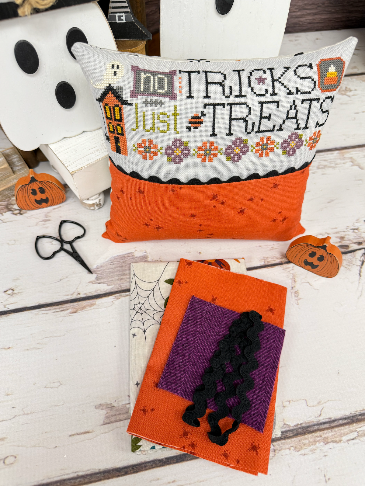No Tricks Just Treats Finishing Kit ONLY by Lindsey Weight of Primrose Cottage
