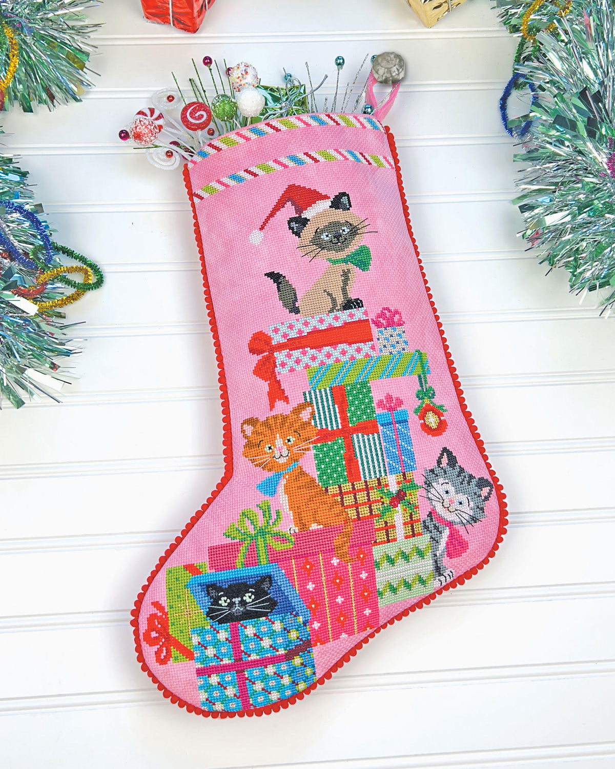 PRE-ORDER - Purrfect Presents Cross Stitch by Satsuma Street - Paper Pattern