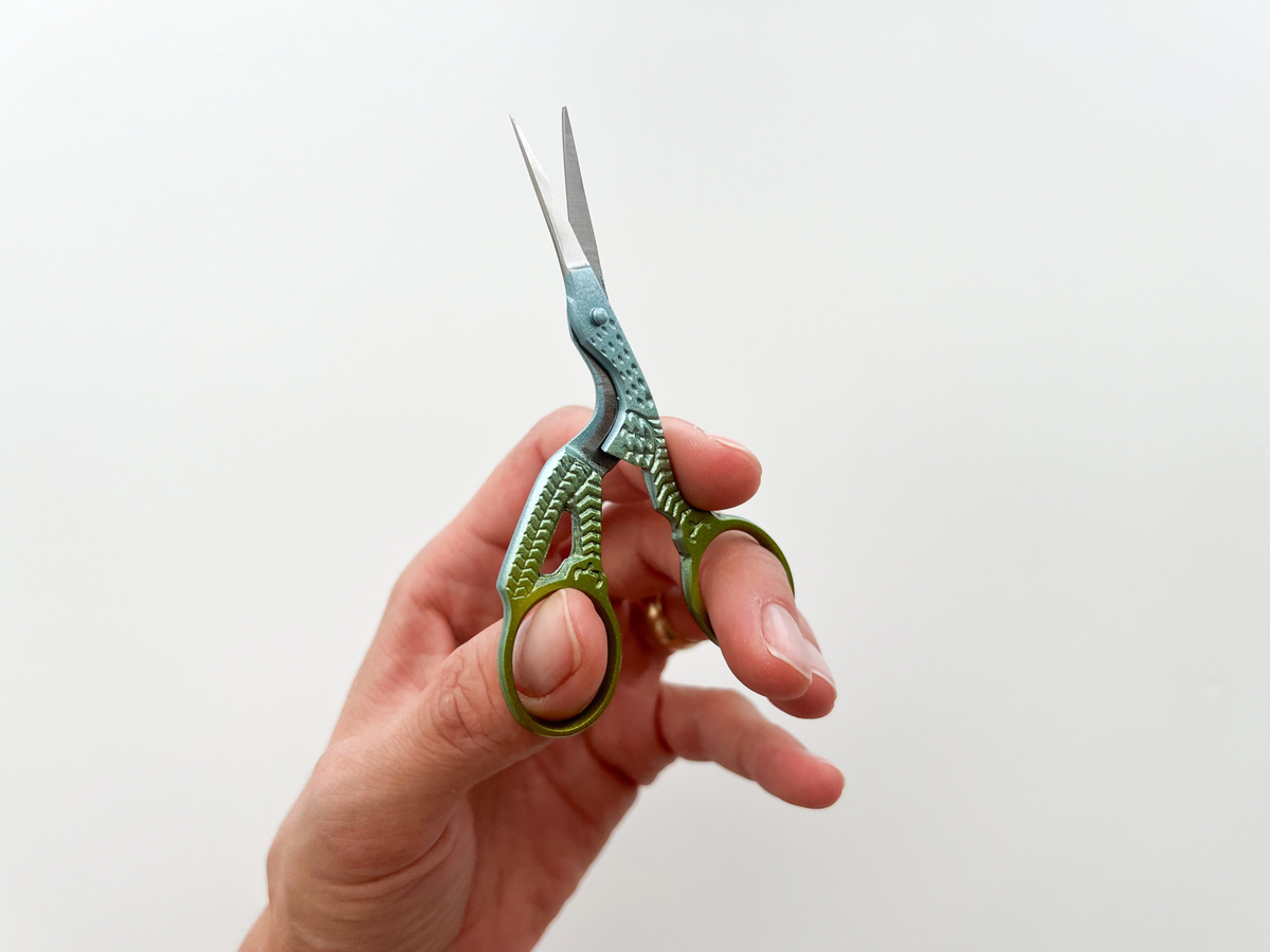 Small Embroidery Stork Scissors
