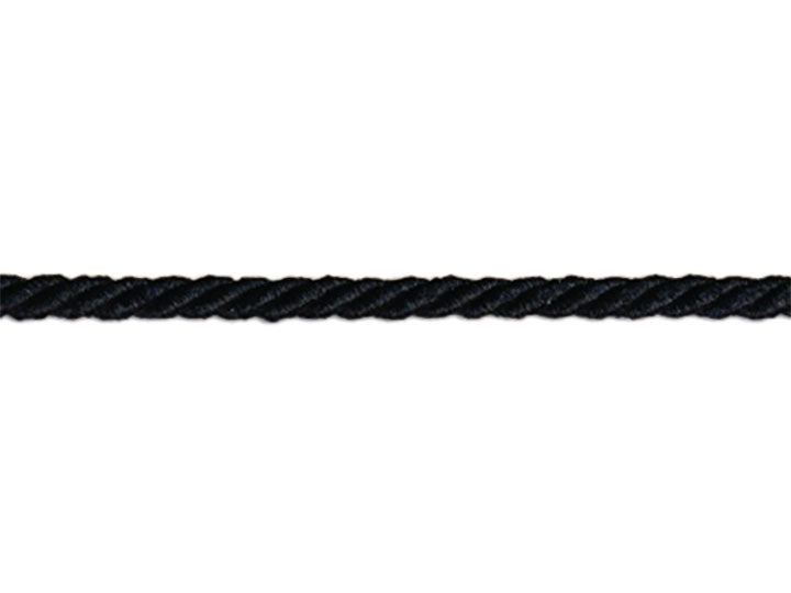 3 Ply Twist Cord, 1/8 inch - Black