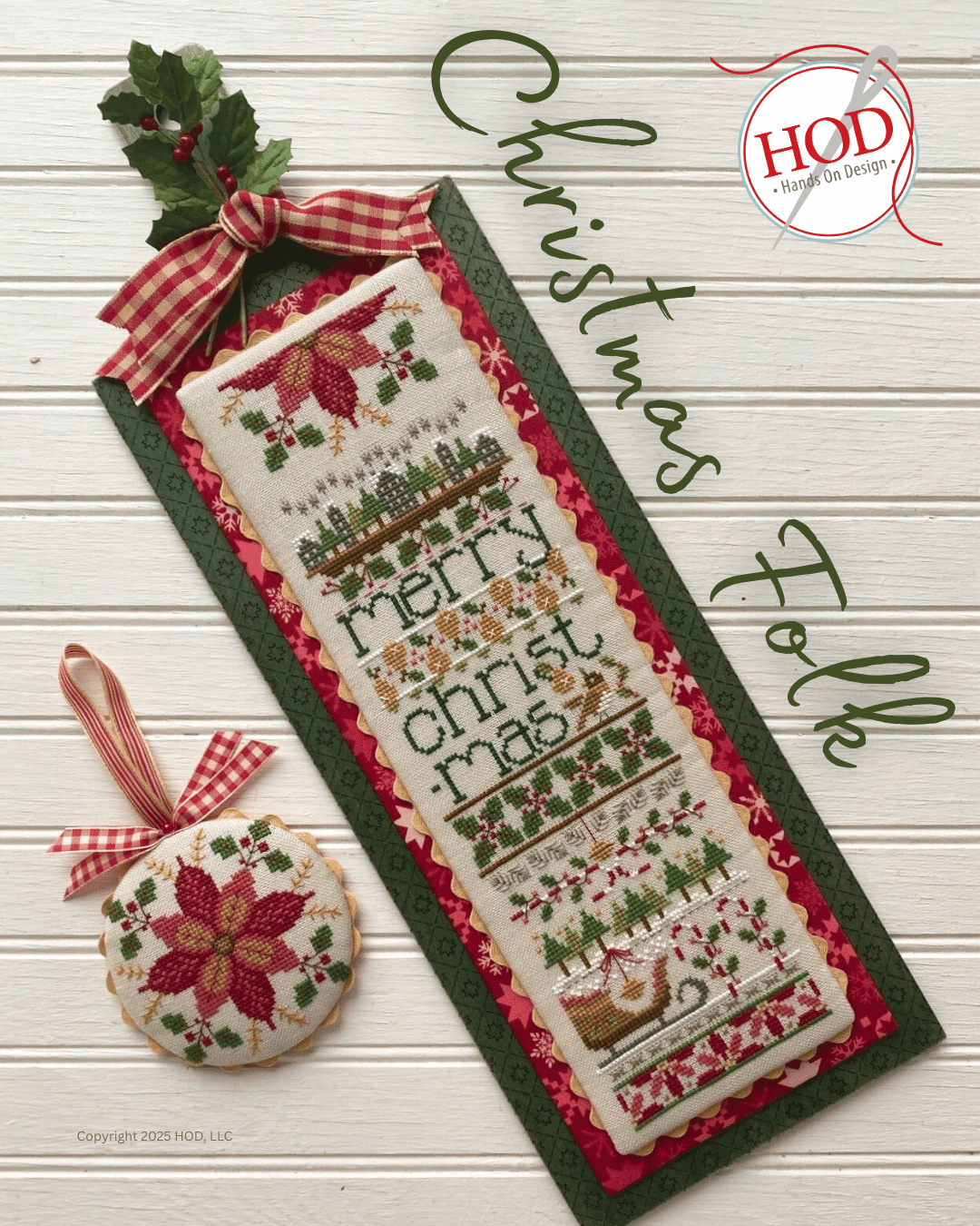 Christmas Folk Cross Stitch by Hands on Design - Paper Pattern
